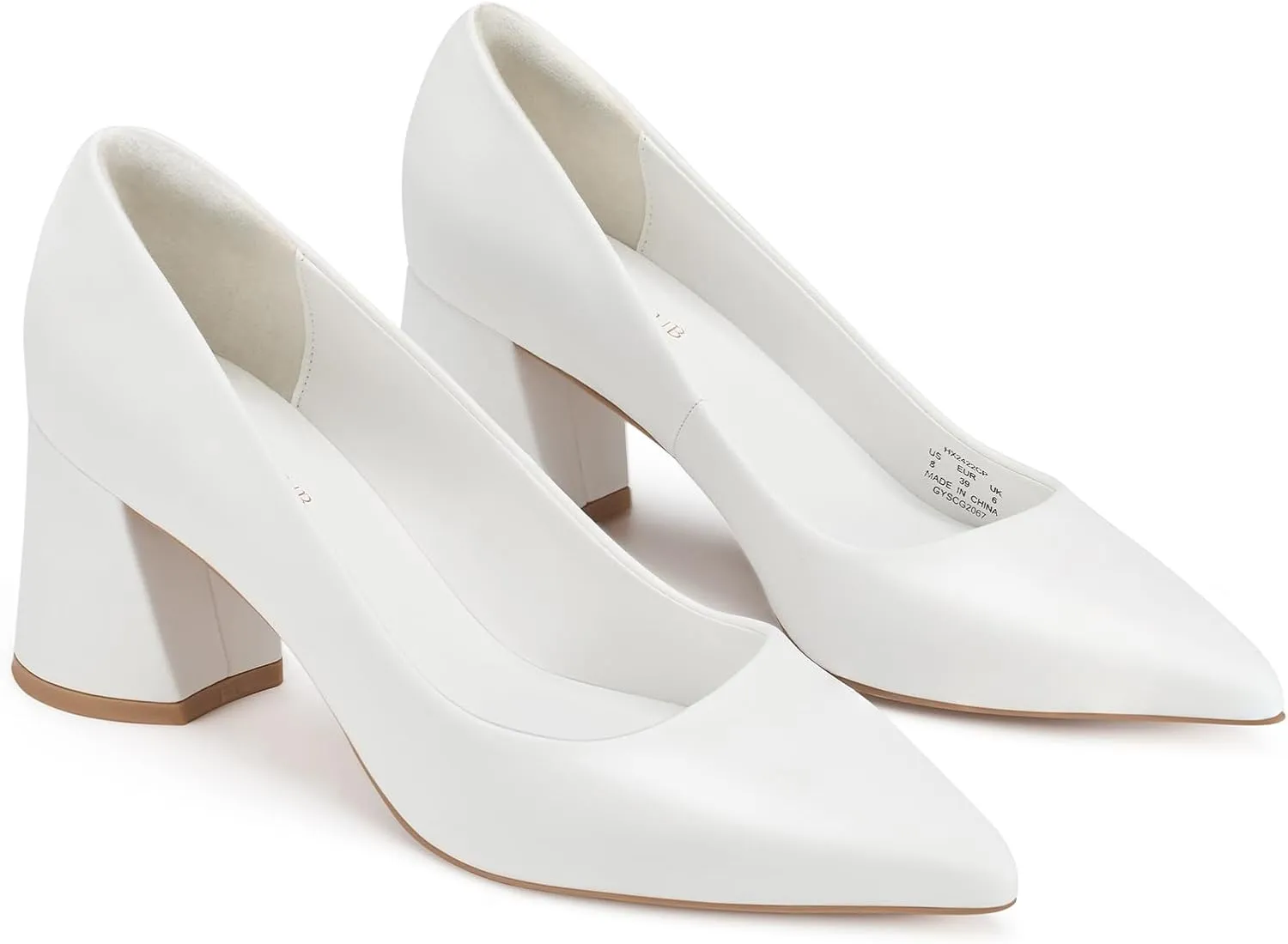 ALICEPUB Women's Closed Toe Heels Pumps Slingback Heels 2inch Chunky Block Heels Low Dress Shoes Comfortable Business Office Work Heels Wedding Shoes
