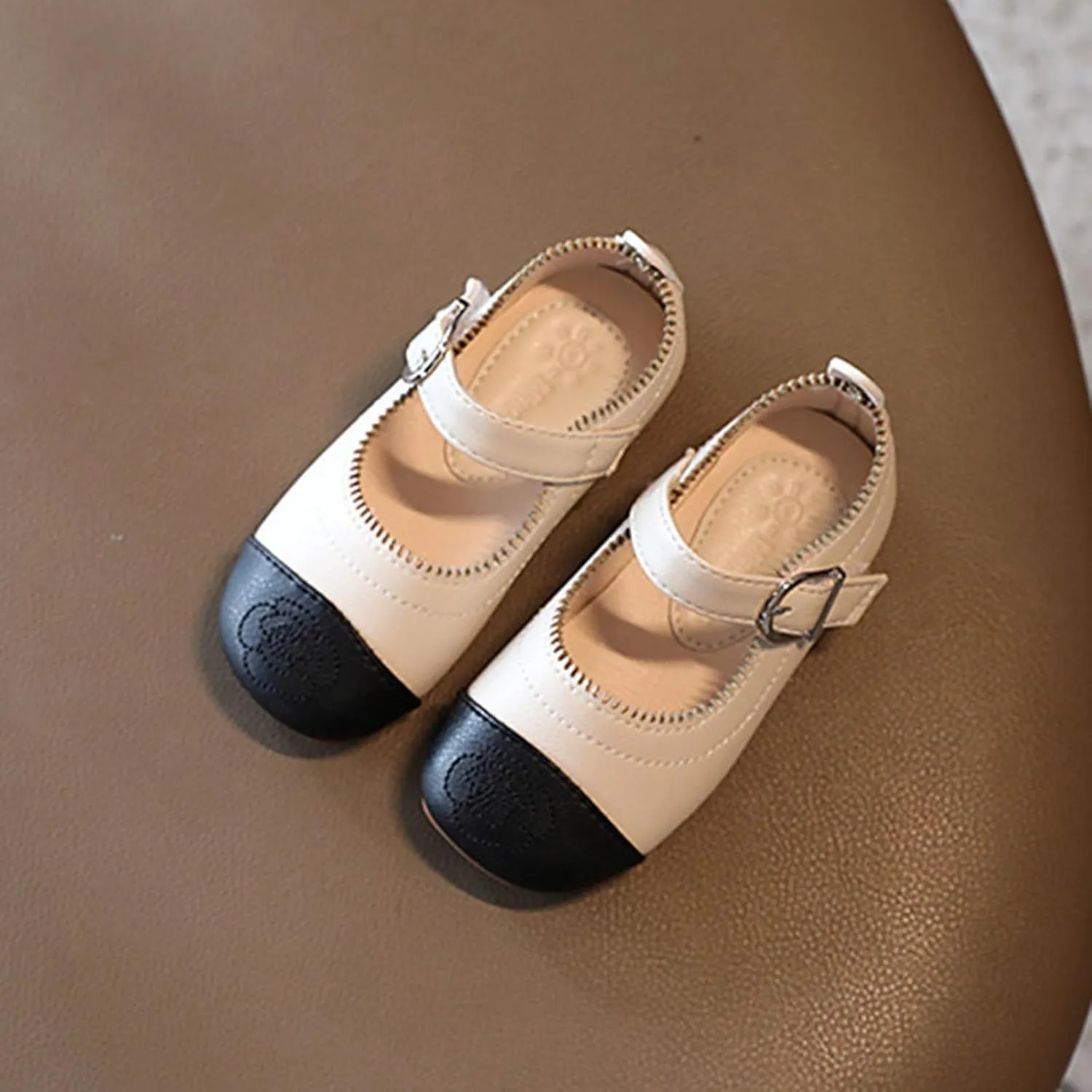 Baby Infant Leather Soft Closed Toe Sandals Adjusted Strap Ankle Summer Shoes Toddler Newborn Flat Non Slip Sandals