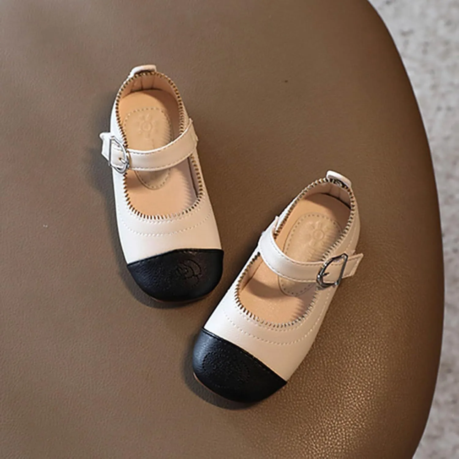 Baby Infant Leather Soft Closed Toe Sandals Adjusted Strap Ankle Summer Shoes Toddler Newborn Flat Non Slip Sandals
