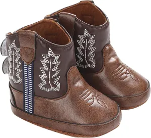 Baby Infant Toddler Girls Leather Western Boots Cowboy Bootie Soft Sole Non Slip Shoes Little Girl Size 12 Booties