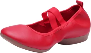 Ballet Flats Shoes for Women Mary Jane Flats Bow Dressy Comfortable Round Toe Slip On Ballerina Flat Shoes