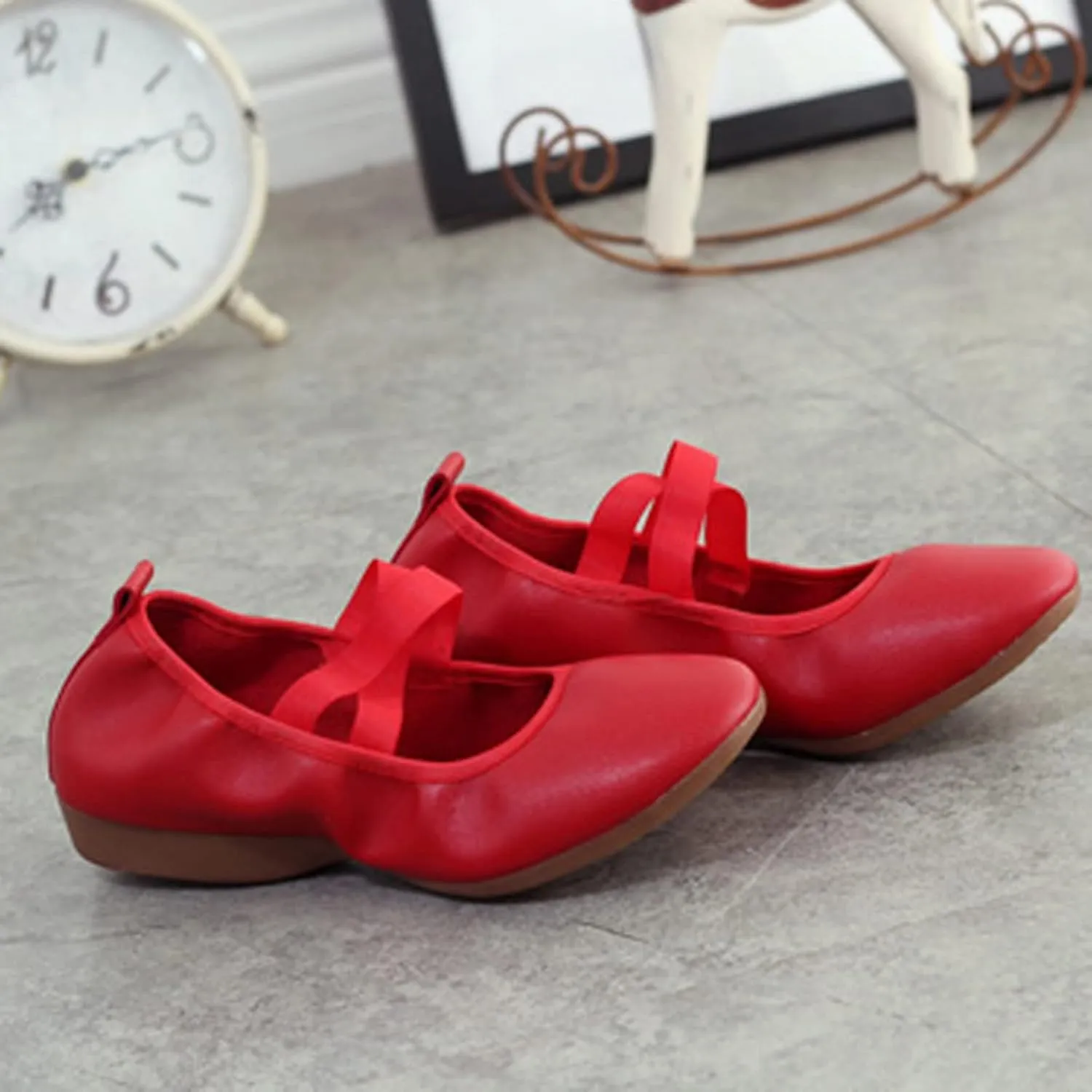Ballet Flats Shoes for Women Mary Jane Flats Bow Dressy Comfortable Round Toe Slip On Ballerina Flat Shoes