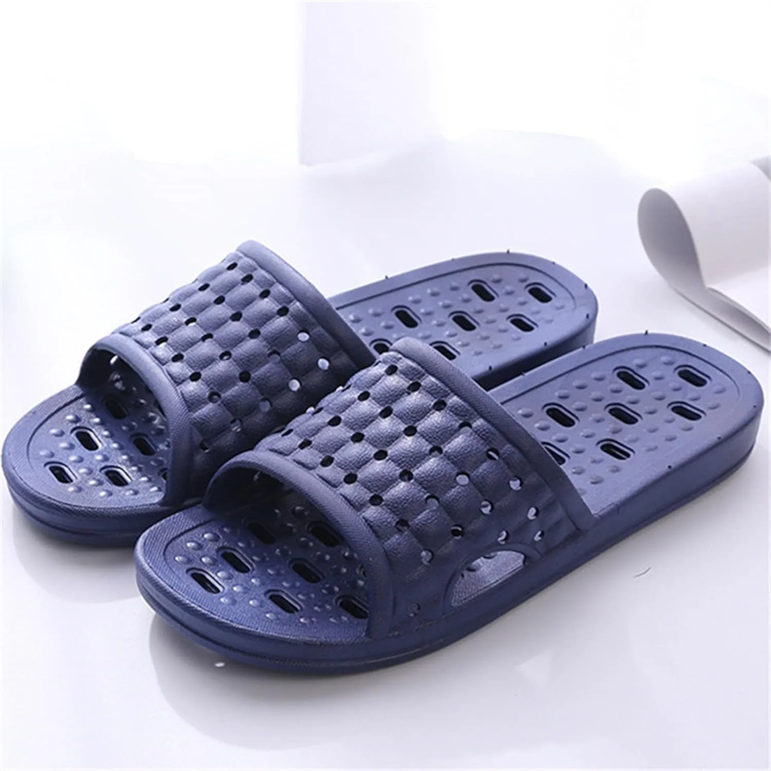 Bath Slippers Women and Men Bathroom Slipper Mens Indoor Slipper Pillow Slippers Water Shoe Quick Drying Non-Slip