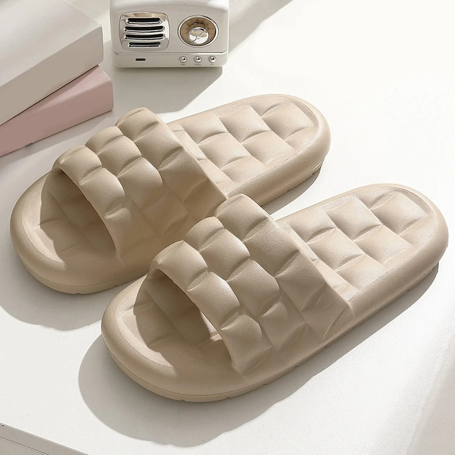 Bathroom Slippers Men Shower Shoes Women Mens Slippers Slides for Women Dorms Bathroom Indoor
