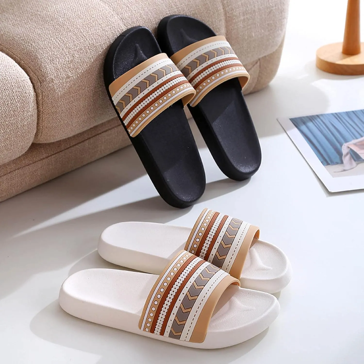 Bathroom Slippers Men Slides for Women Cloud Slippers for Men Womens Slides Pool Public Beach
