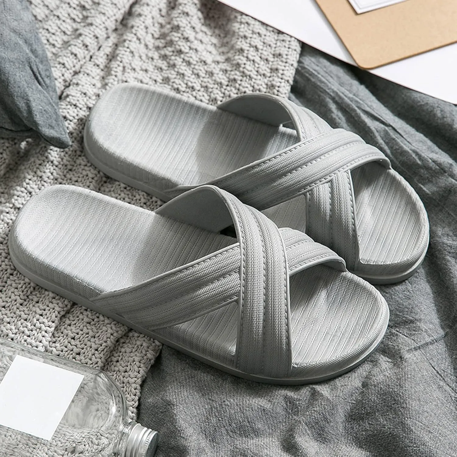 Bathroom Slippers Men Womens Slides Slides for Men for Women Gym Comfortable Ultra Comfort Slippers