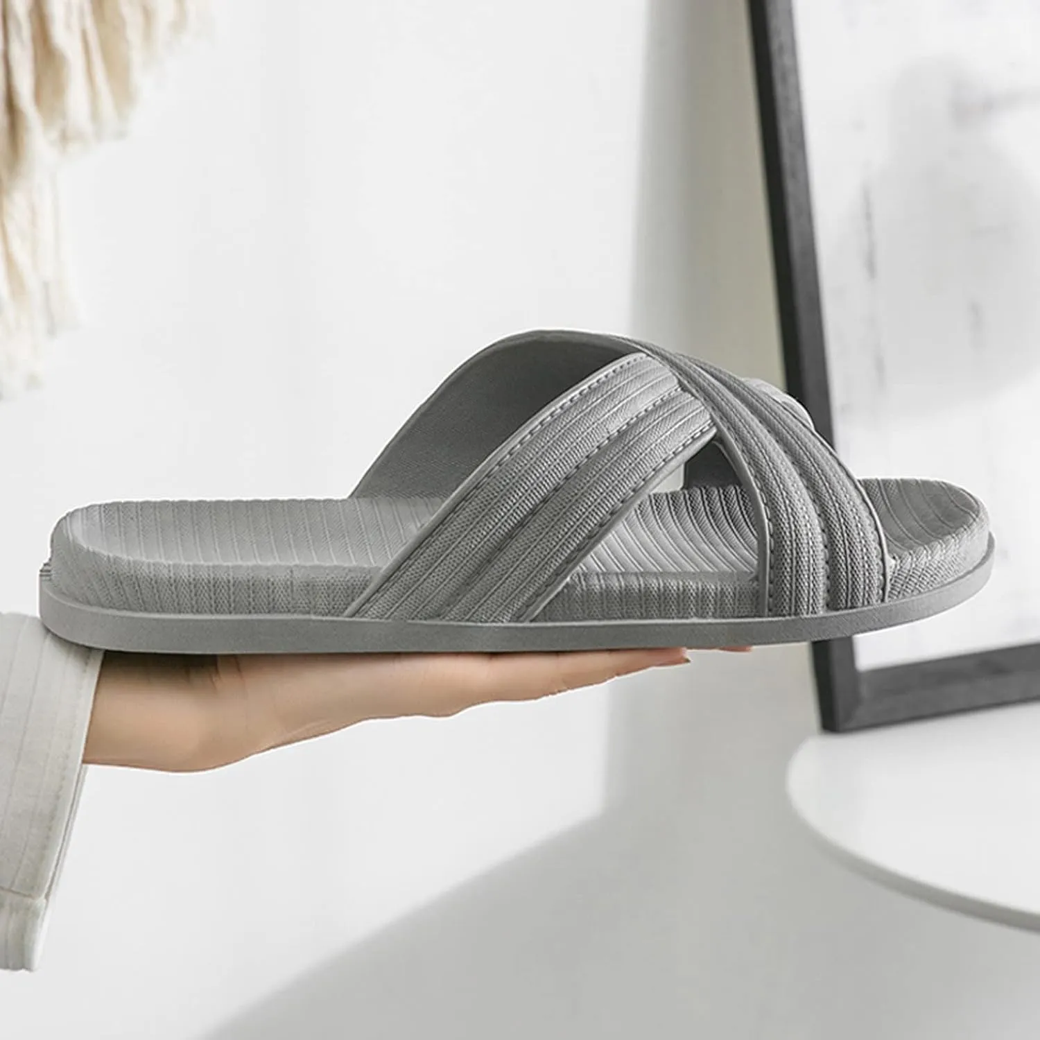 Bathroom Slippers Men Womens Slides Slides for Men for Women Gym Comfortable Ultra Comfort Slippers