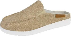 Canvas Shoes for Women Closed Toe Sandals Slip On Flat Slippers Casual Comfortable Wide Width Beach Print Sandals Shoes