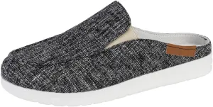 Canvas Shoes for Women Closed Toe Sandals Slip On Flat Slippers Casual Comfortable Wide Width Beach Print Sandals Shoes