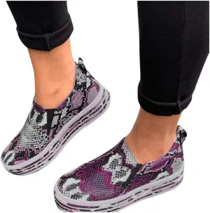 Canvas Sneakers Women Slip on Gibobby Women's Slip On Loafers Hollow-Out Round Toe Flat Fashion Sneakers
