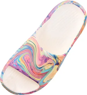 Cloud Slides Womens Pillow Slippers Mens Bathroom Slipper Bath Slippers Comfortable Non-Slip Open Toe
