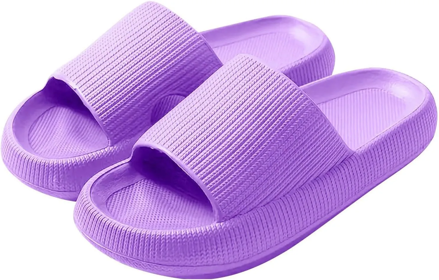 Cloud Slippers for Women and Men Pillow House Slipper Eva Soft Slides Shoes Non-Slip Quick Drying Shower Sandals Lightweight Comfort Shoe Thick Sole Sandal for Adult Couples Indoor and Outdoor
