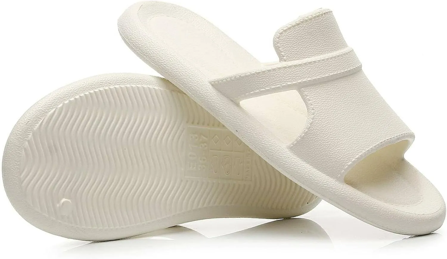 Crazy Lady Women's House Slippers Shower Shoes Outdoor Indoor Slides Soft Flat Comfy Anti-Slip Sandals