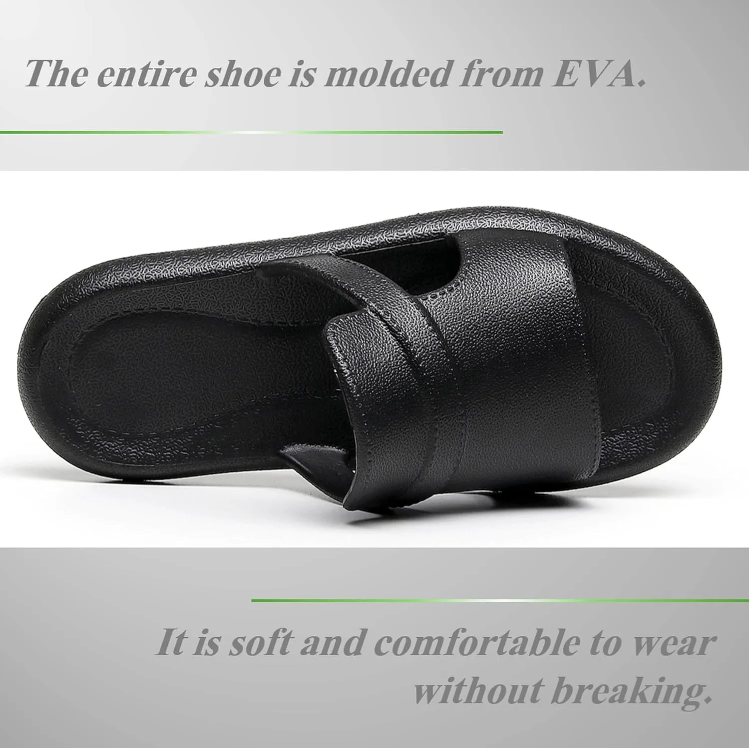 Crazy Lady Women's House Slippers Shower Shoes Outdoor Indoor Slides Soft Flat Comfy Anti-Slip Sandals