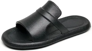 Crazy Lady Women's House Slippers Shower Shoes Outdoor Indoor Slides Soft Flat Comfy Anti-Slip Sandals