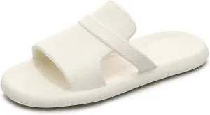 Crazy Lady Women's House Slippers Shower Shoes Outdoor Indoor Slides Soft Flat Comfy Anti-Slip Sandals