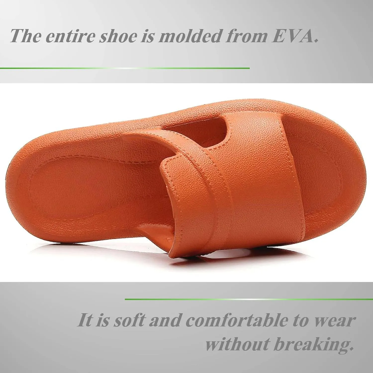 Crazy Lady Women's House Slippers Shower Shoes Outdoor Indoor Slides Soft Flat Comfy Anti-Slip Sandals