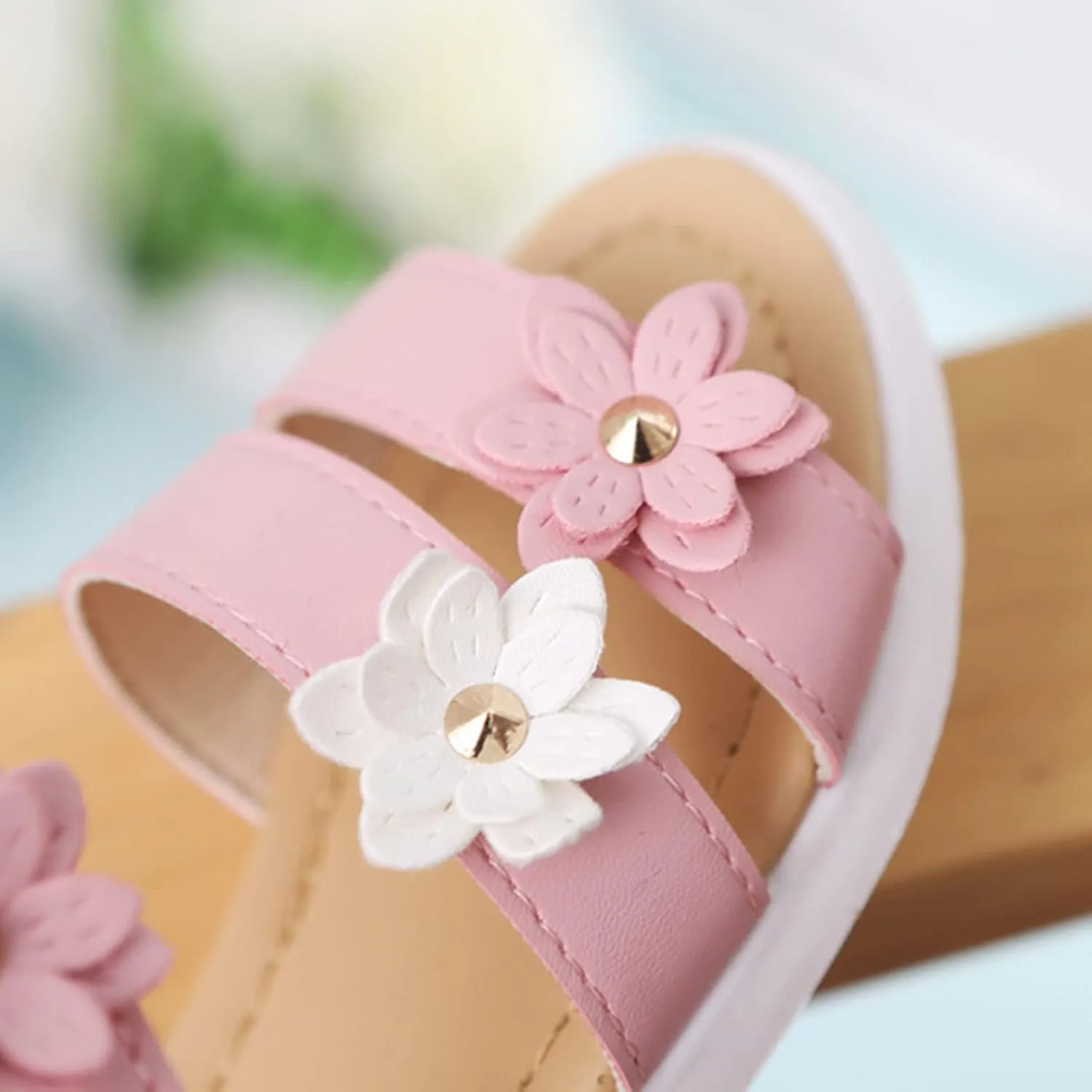 Cute Girl Flip Flops Toddler Cross Girls Shoes Non-Slip Sandals Kids Rubber Glitter Sandals for Toddler Girls