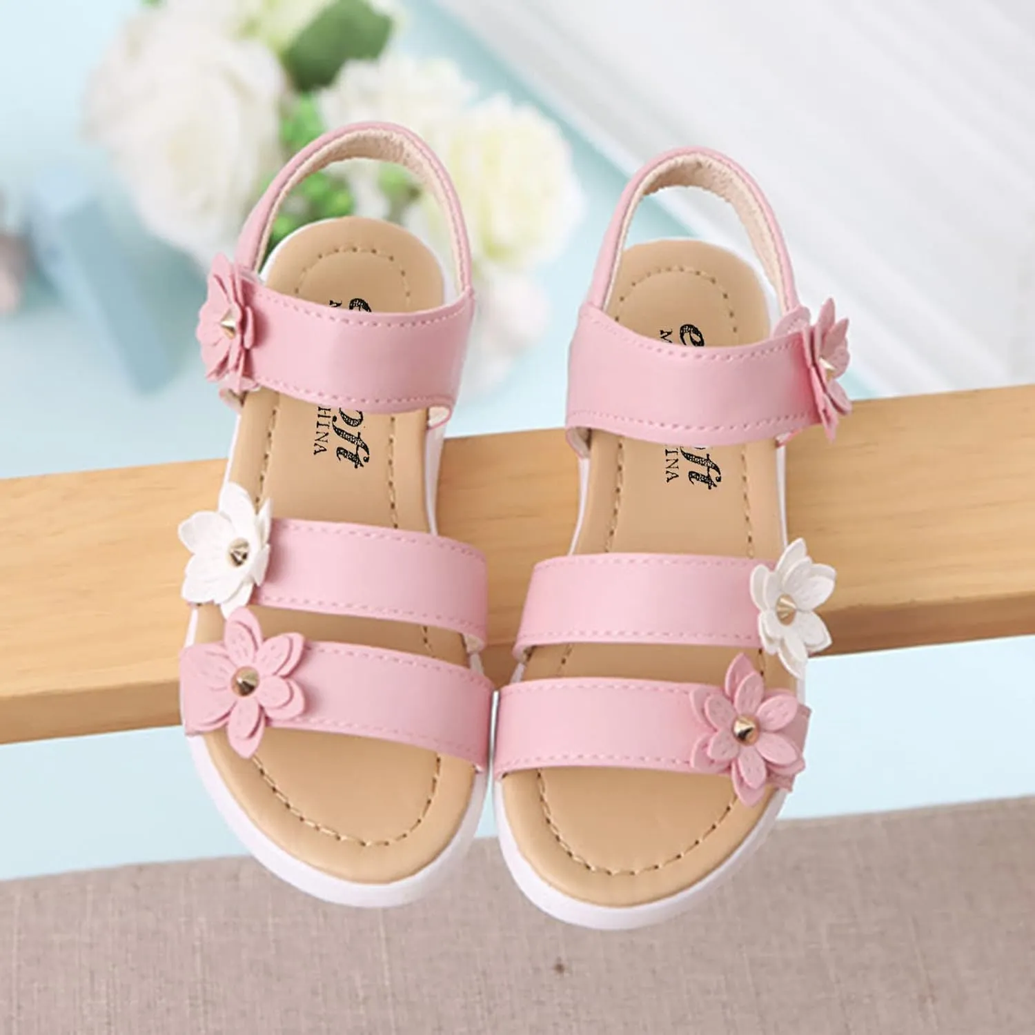 Cute Girl Flip Flops Toddler Cross Girls Shoes Non-Slip Sandals Kids Rubber Glitter Sandals for Toddler Girls