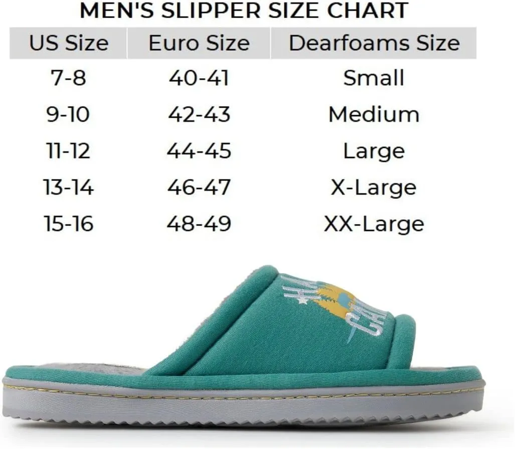 Dearfoams mens Matching Family Indoor/Outdoor Summer Camping Slide Slipper