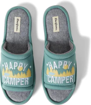 Dearfoams mens Matching Family Indoor/Outdoor Summer Camping Slide Slipper
