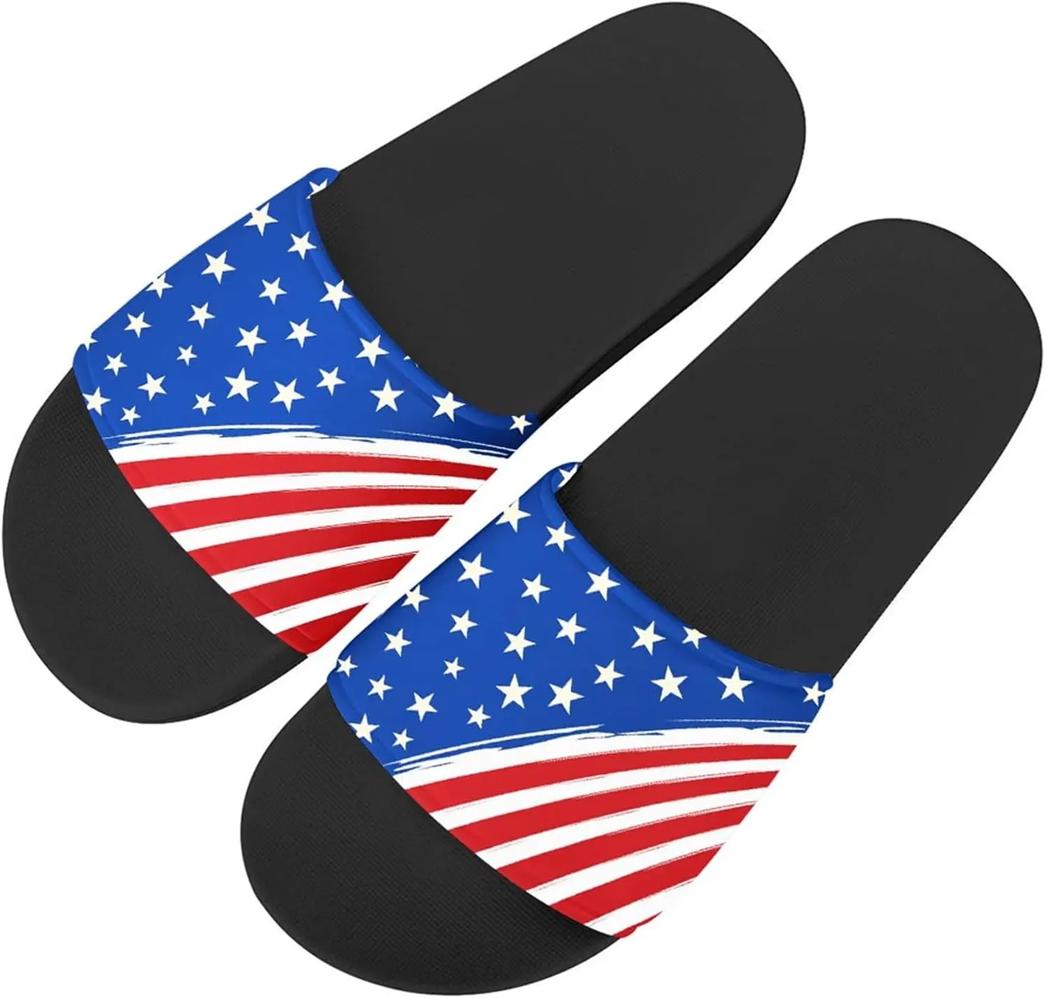Forchrinse Women Soft Non Slip Sandals Flat Slides for Beach Pool Shower Home Slippers
