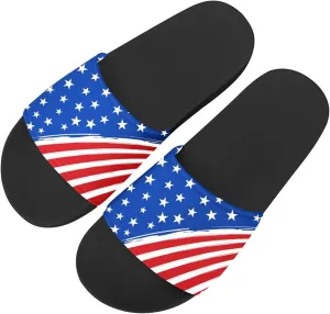 Forchrinse Women Soft Non Slip Sandals Flat Slides for Beach Pool Shower Home Slippers