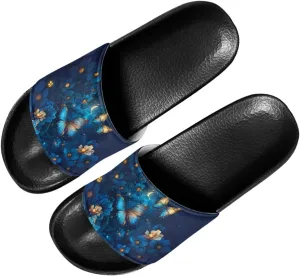 Forchrinse Women Soft Non Slip Sandals Flat Slides for Beach Pool Shower Home Slippers