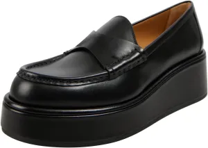 FOWT Women Platform Round Toe Pumps Wedge Low Heel Penny Loafers Slip on Comfy Daily Shoes Size 4-16 US