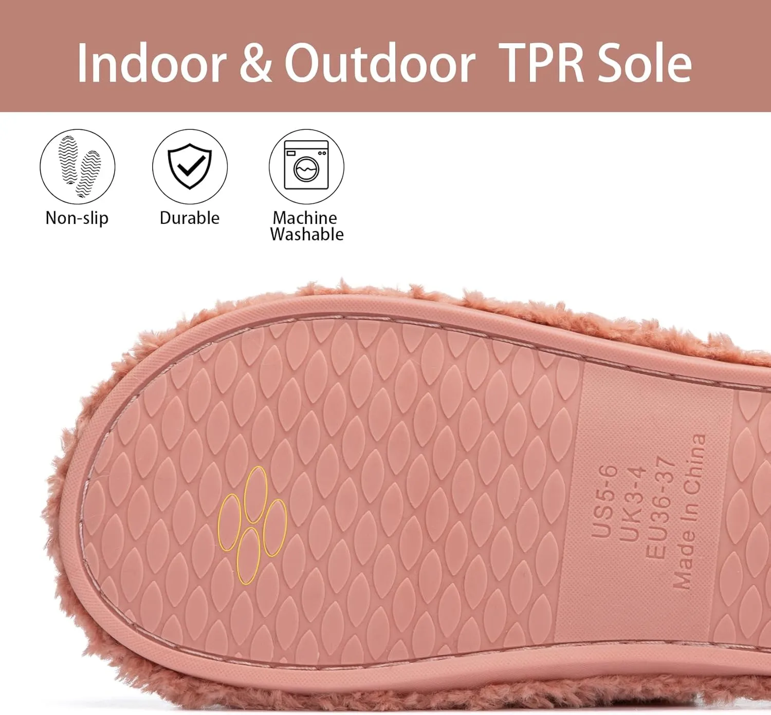 Fuzzy Open Toe Slippers for Women Indoor Cozy Memory Foam Slip On House Slides Shoes Gifts for Womens Her Mom