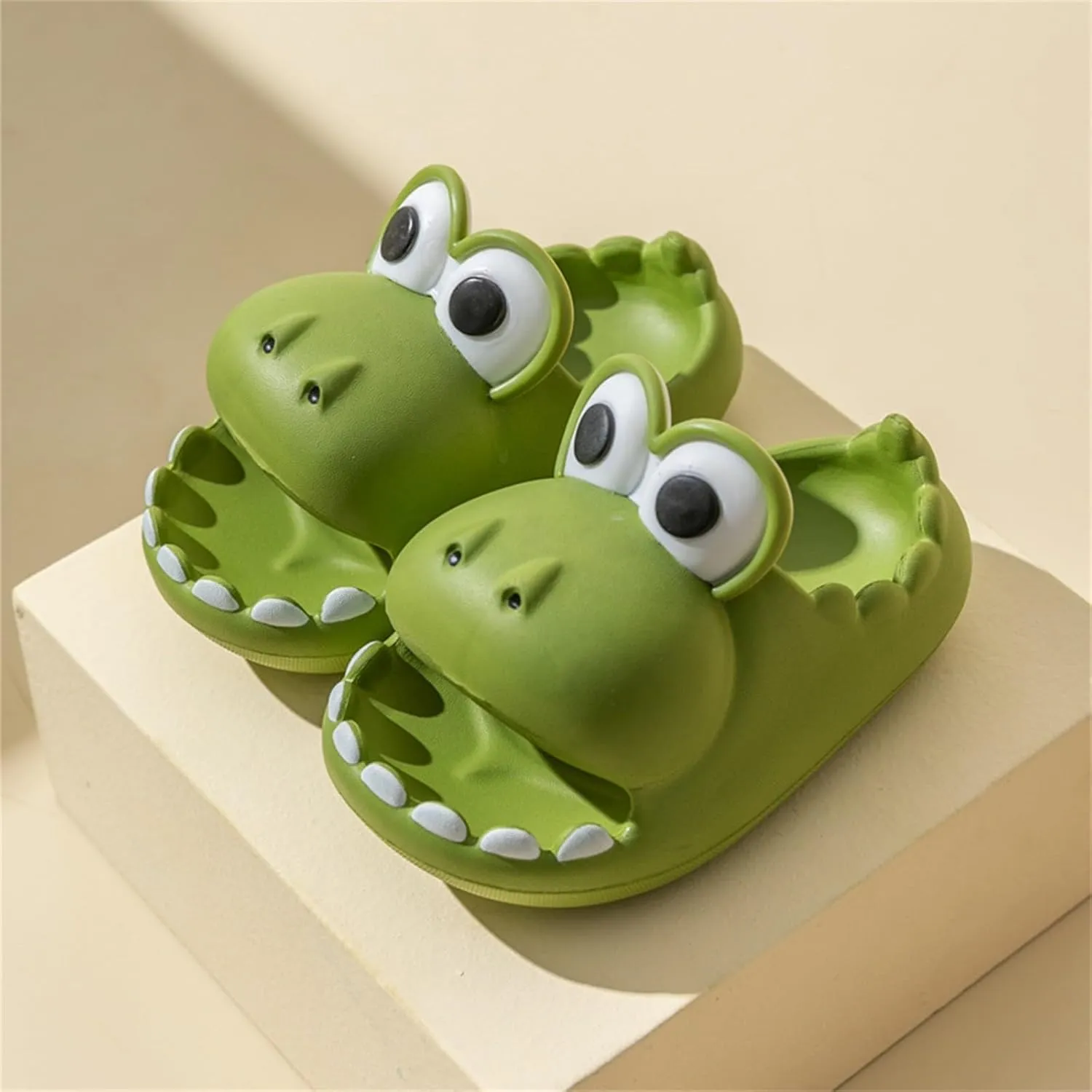 Generic Kids Unisex Dinosaur Slides Fun Animal Pattern Slipper Lightweight Cozy Non-Slip Sandals for Bathroom Outdoor, Ouc825tVh