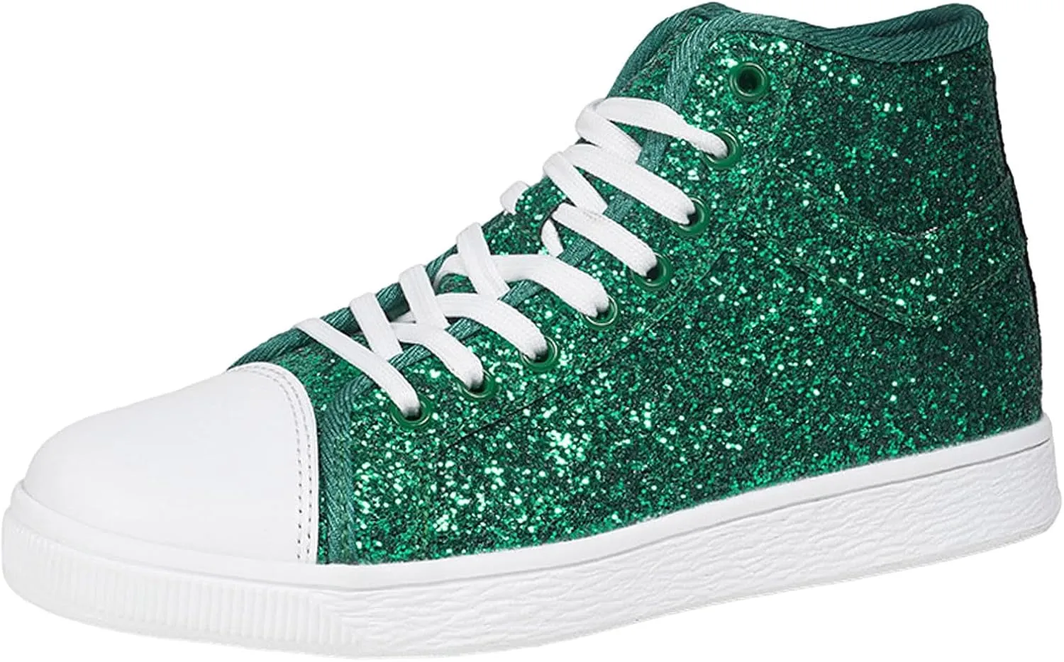 Glitter Sneakers for Women Women's Bling Sneakers Rhinestone Sneakers Shoe Glitter Fashion High Top Platform Tennis Shoes