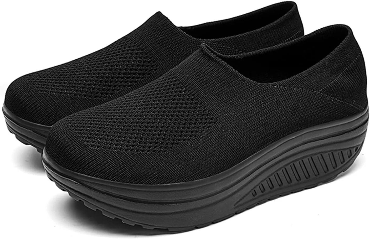 Gym Shoes for Women Weight Lifting Non Slip Work Shoes Women Size 11 Nurse Shoes for Women Comfortable Wide Women's Fashion Sneakers Lace-Up Woven Knit Upper Tenis OrtopéDicos De Mujer