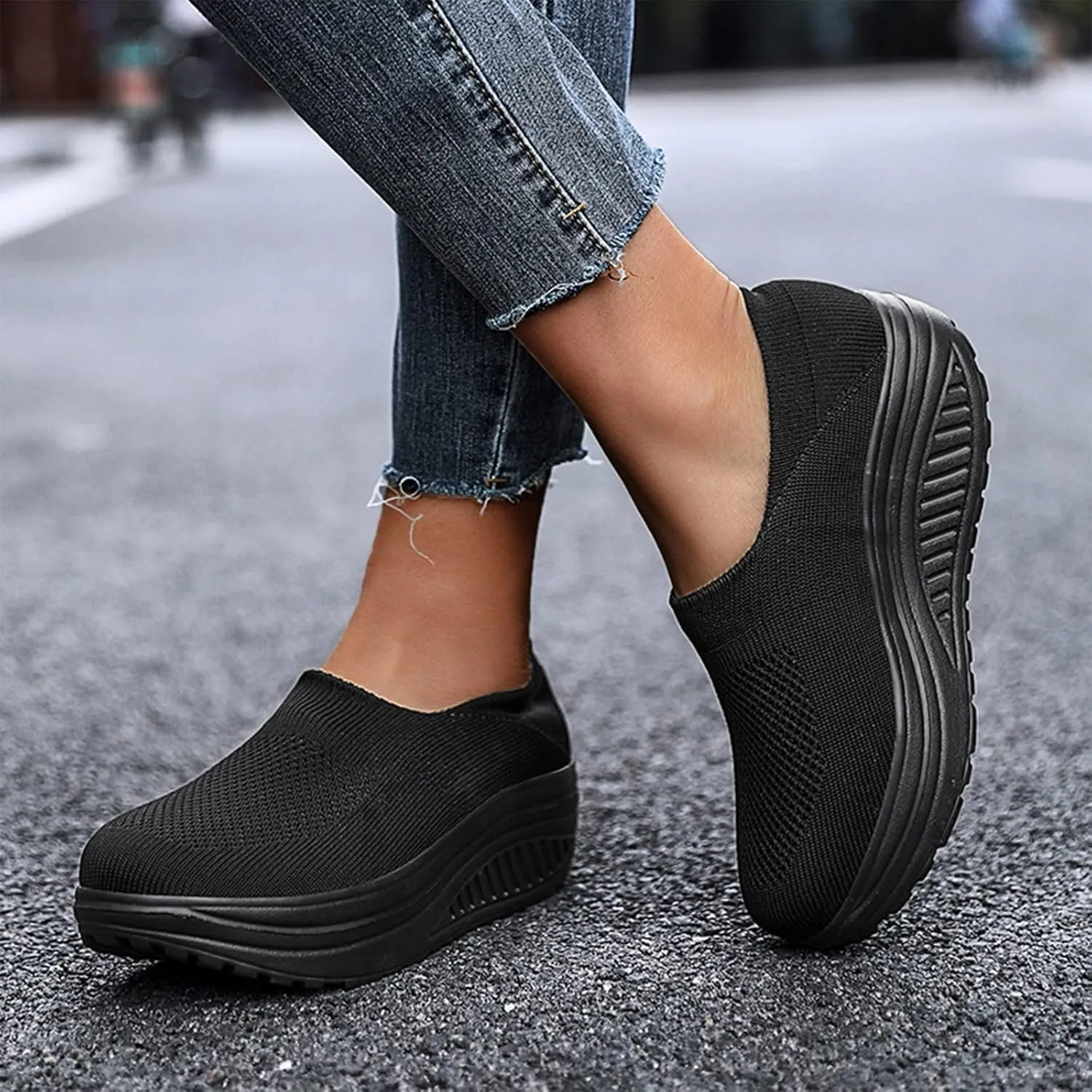 Gym Shoes for Women Weight Lifting Non Slip Work Shoes Women Size 11 Nurse Shoes for Women Comfortable Wide Women's Fashion Sneakers Lace-Up Woven Knit Upper Tenis OrtopéDicos De Mujer