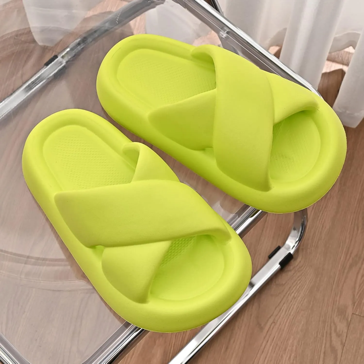 Indoor Slipper Mens Bath Slippers Women and Men Cloud Slides Bathroom Slipper Water Shoe Dry Quickly Drainage Hole