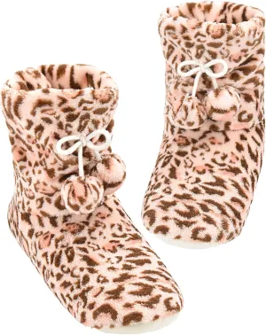 Keyela Womens Slipper Socks With Soles, Fluffy Cozy Soft Non-Skid Bottom Slippers Booties For Ladies, Fuzzy Winter House Slippers