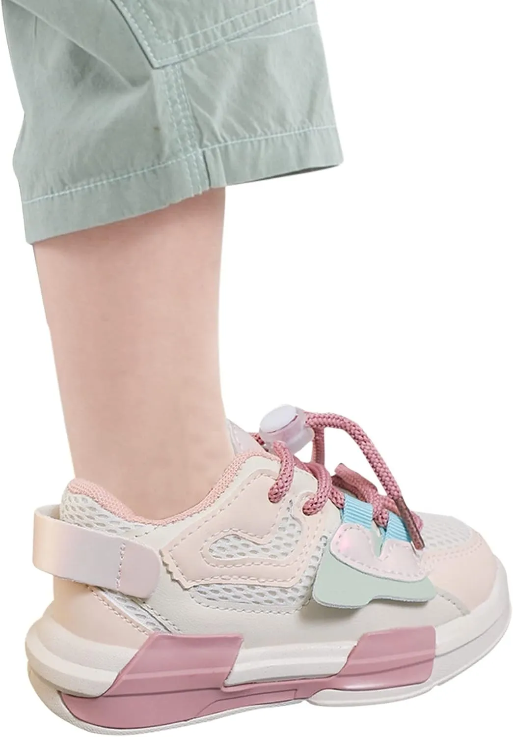 Kids Basketball Shoes Super Light Sneakers with Lace-Up High-Top Sneakers Running Non-Slip Sport Shoes Tennis Shoes