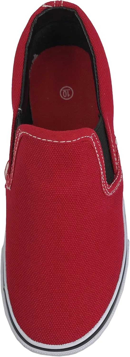 Kid's Classic Slip On Canvas Sneaker Skater Shoes