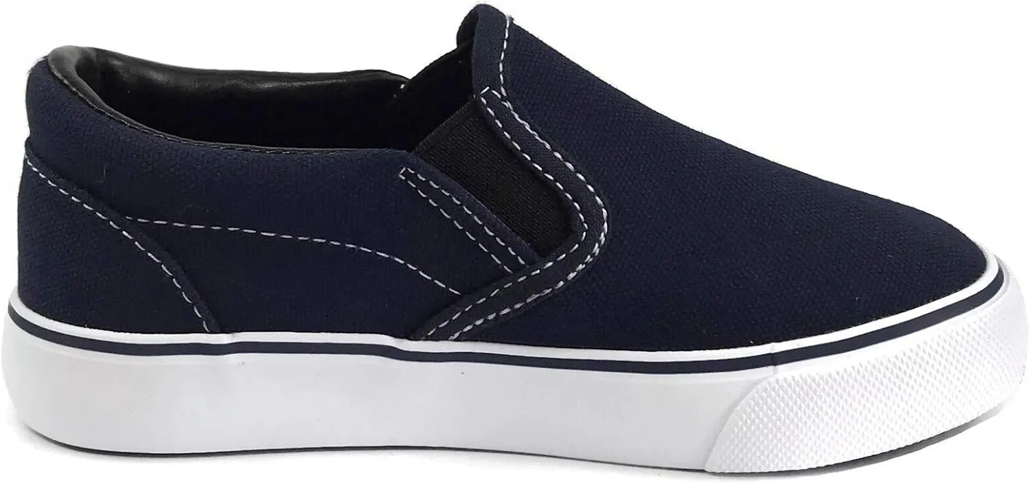 Kid's Classic Slip On Canvas Sneaker Tennis Shoes