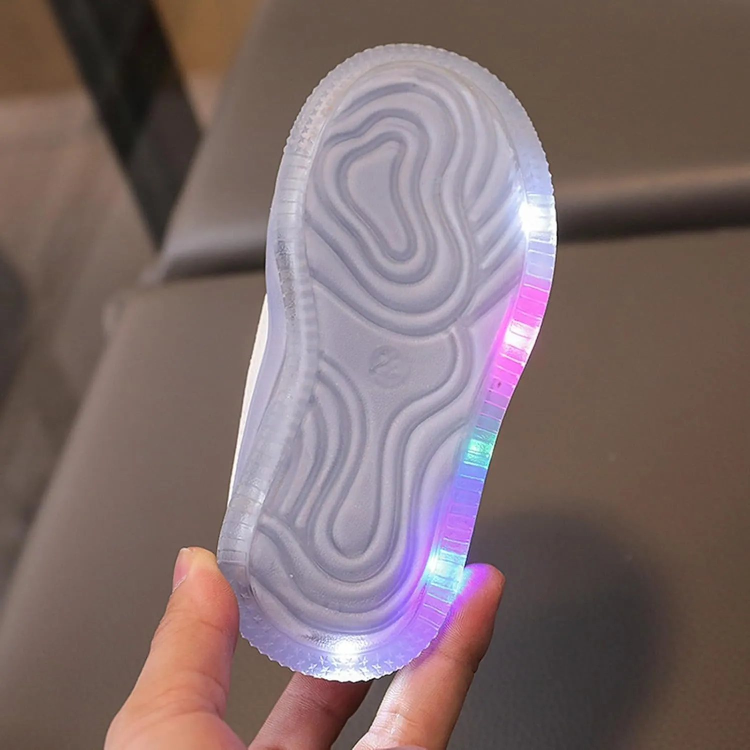 Kids Light Up Flashing Sneaker Athletic Running Shoes Lace-Up Luminous Trainer for Little Girls Boys Casual Shoes
