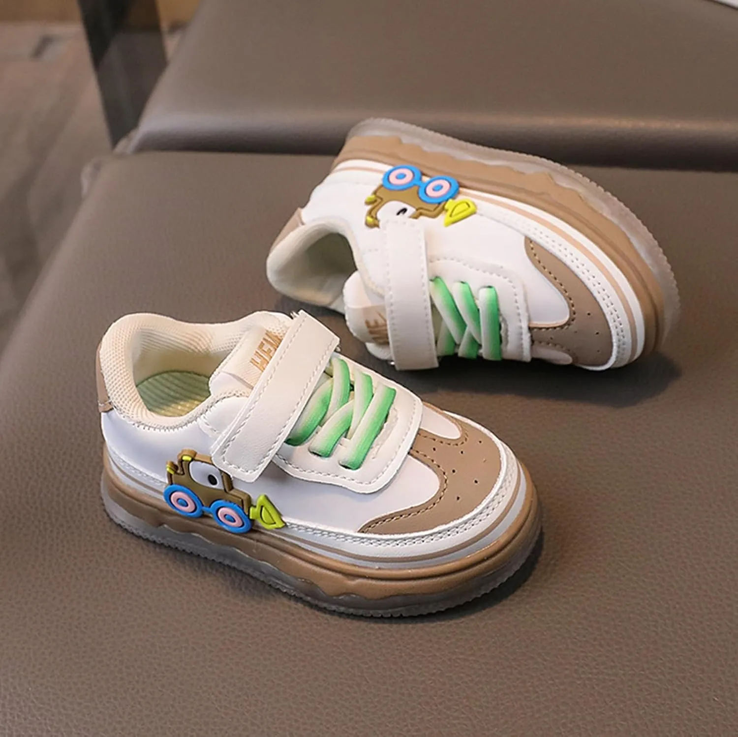Kids Light Up Flashing Sneaker Athletic Running Shoes Lace-Up Slip-on Sneakers for Boy Girl Kids Glowing Trainer