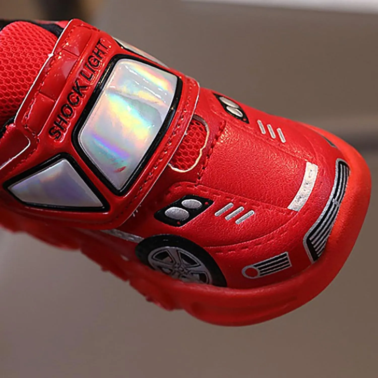 Kids Light Up Shoes Baby Toddler Boys Trainers Luminous Flashing Cartoon Athletic Running Sport Slip On Ankle Boots