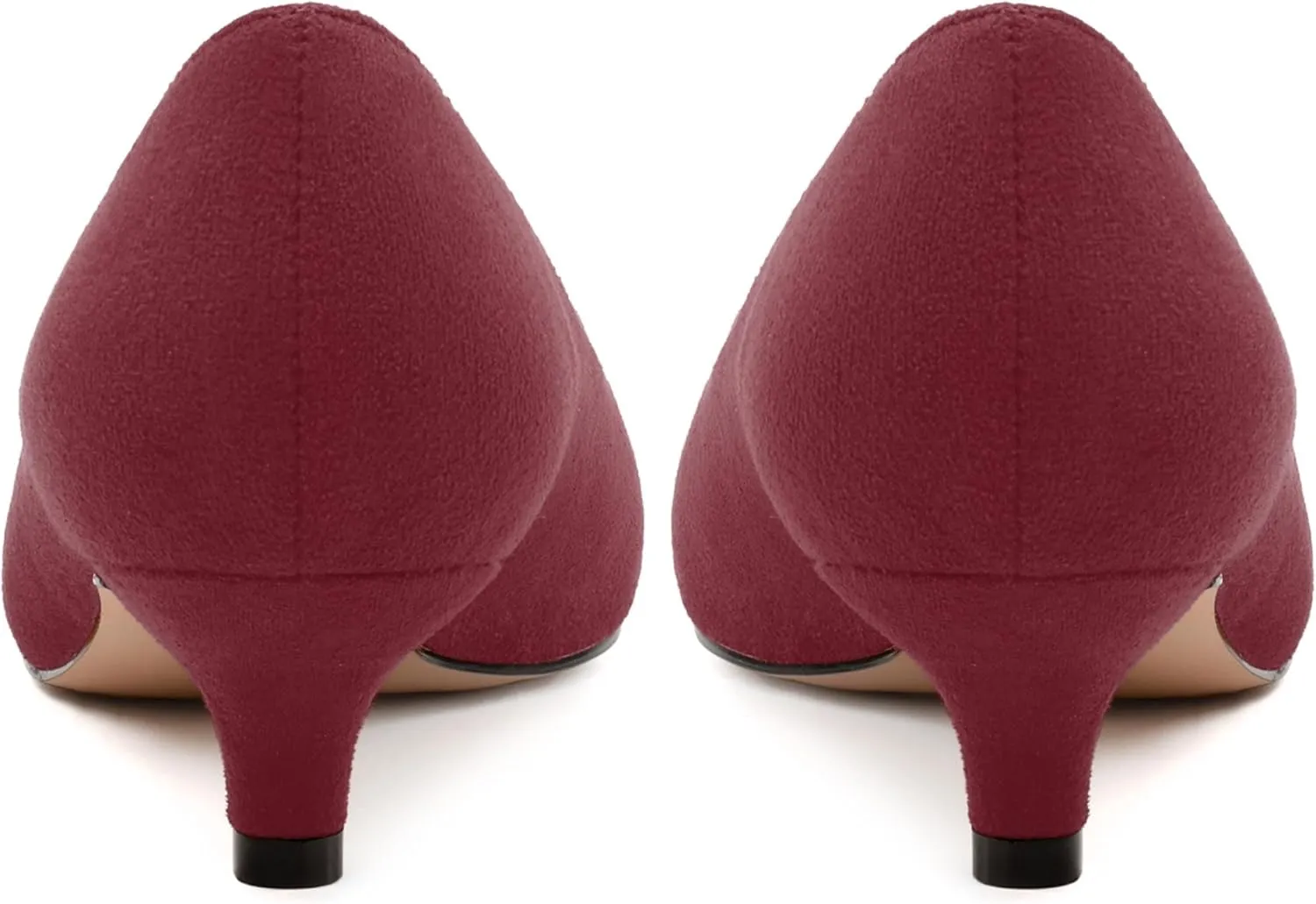 Kitten Heels for Women, Pointed Toe Kitten Low Heels Bow Tie Women's Pumps, Comfortable Dress Wedding Office Daily Shoes