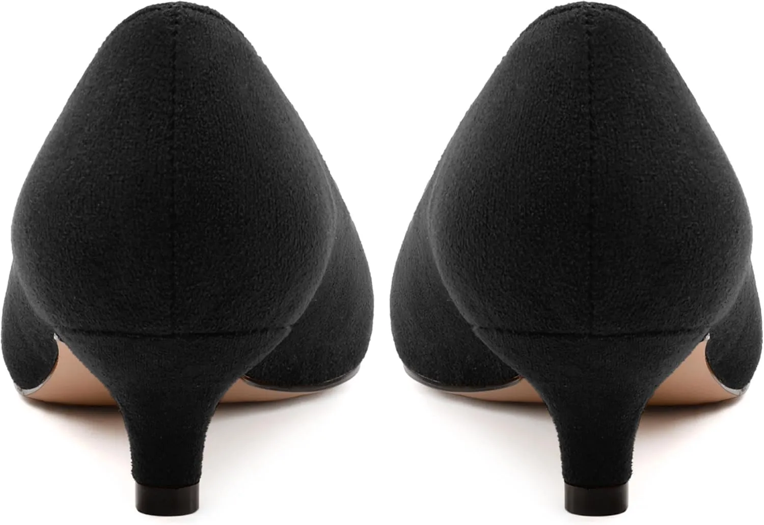 Kitten Heels for Women, Pointed Toe Kitten Low Heels Bow Tie Women's Pumps, Comfortable Dress Wedding Office Daily Shoes