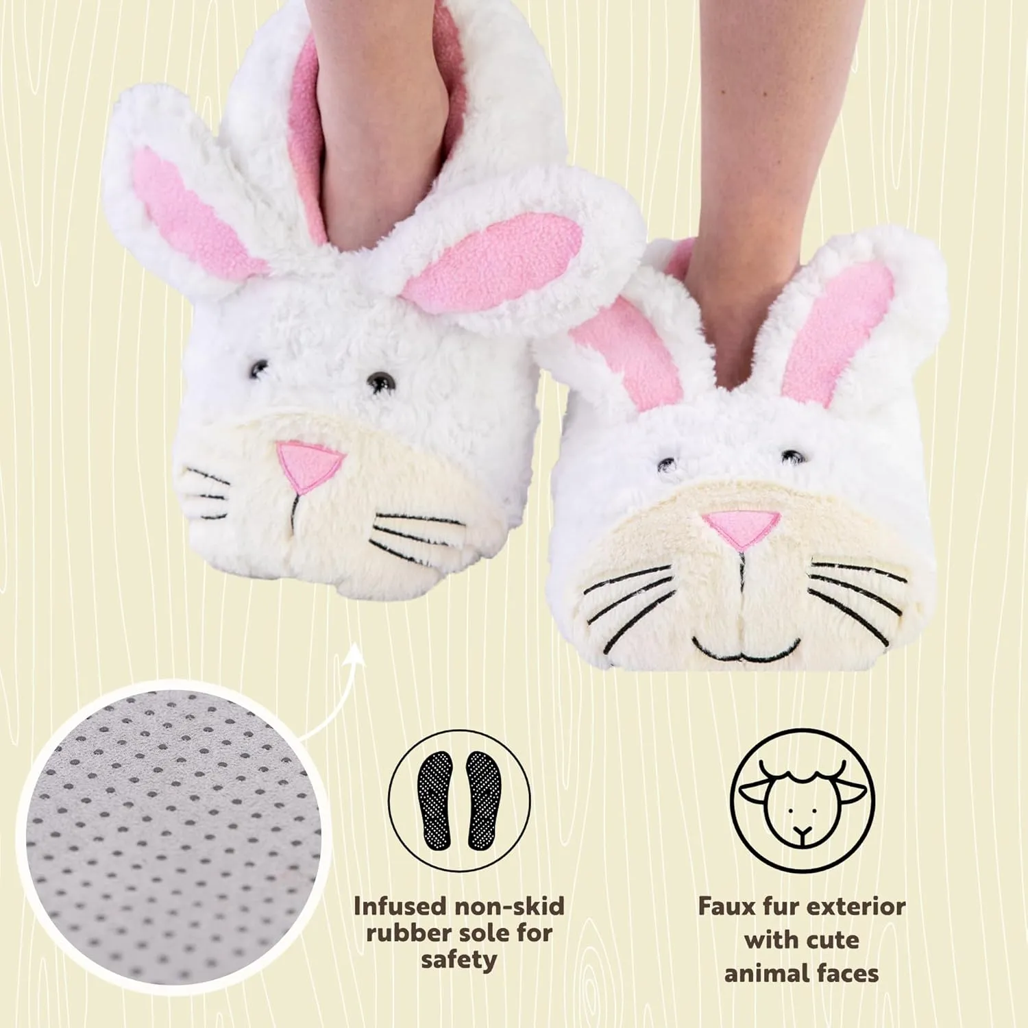 Lazy One Animal Critter Slippers for Kids and Adults, Cute and Cozy Slippers