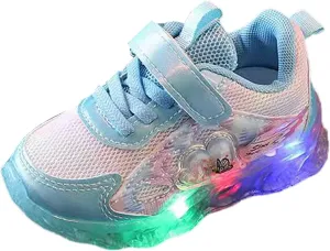 Light Up Shoes for Girls, Toddler Cute Fashion Flashing Running Athletic Sneakers Lightweight Glowing Tennis Trainer