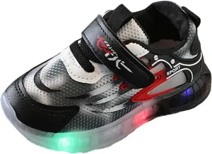 Light Up Toddler Shoes Casual Breathable Non-Slip Unisex Luminous Sneakers for Girls Boys Flashing Sport Sneakers