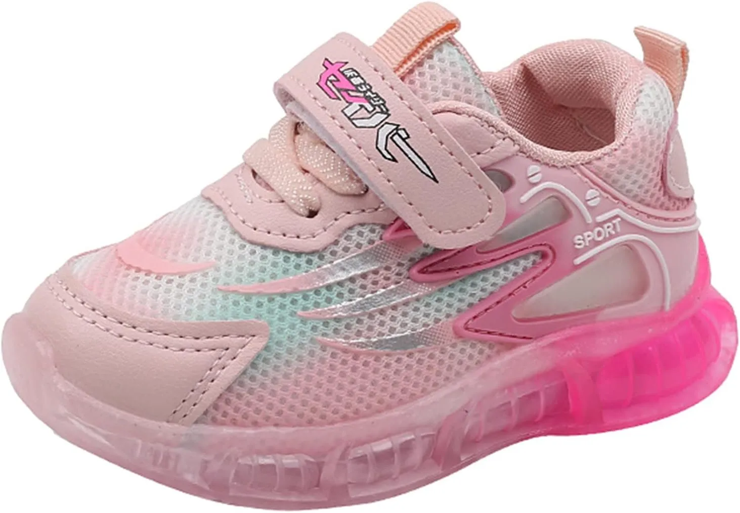 Light Up Toddler Shoes Casual Breathable Non-Slip Unisex Luminous Sneakers for Girls Boys Flashing Sport Sneakers