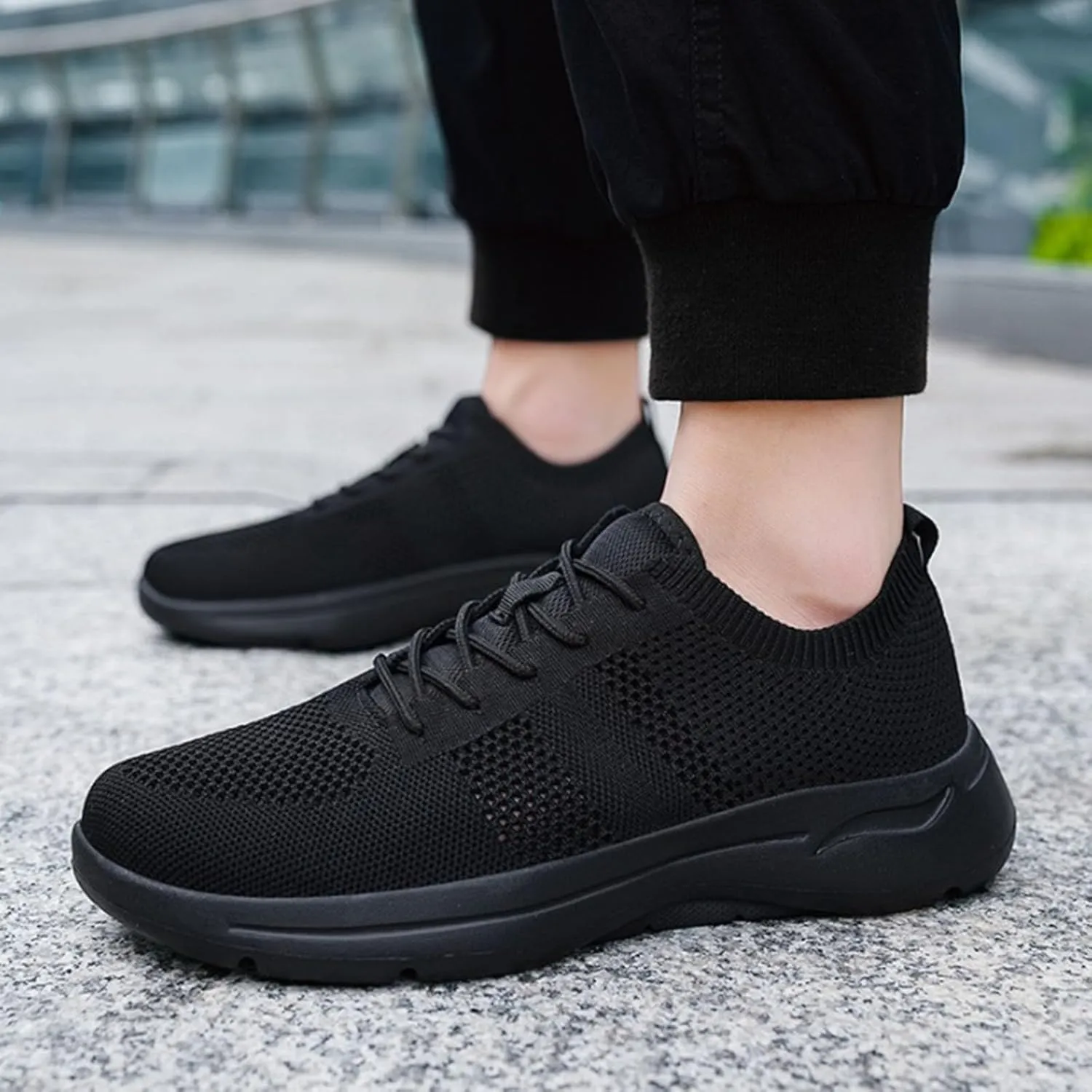 Mens Oxfords Lace-Up Lightweight Casual Walking Shoes Running Shoes for Women Mesh Woman Shoes Casual Chunky Sneakers Red Tennis Shoe Loafers Shoe