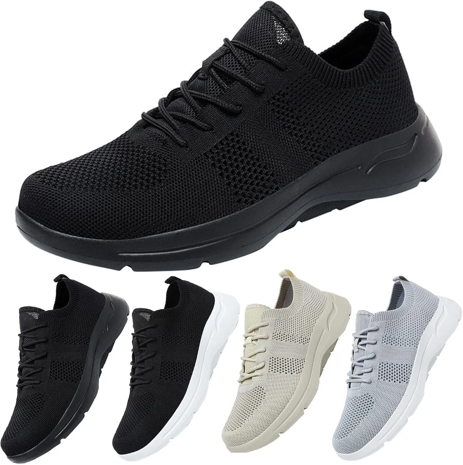 Mens Oxfords Lace-Up Lightweight Casual Walking Shoes Running Shoes for Women Mesh Woman Shoes Casual Chunky Sneakers Red Tennis Shoe Loafers Shoe